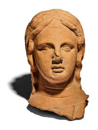 An Etruscan-Style Terracotta Head