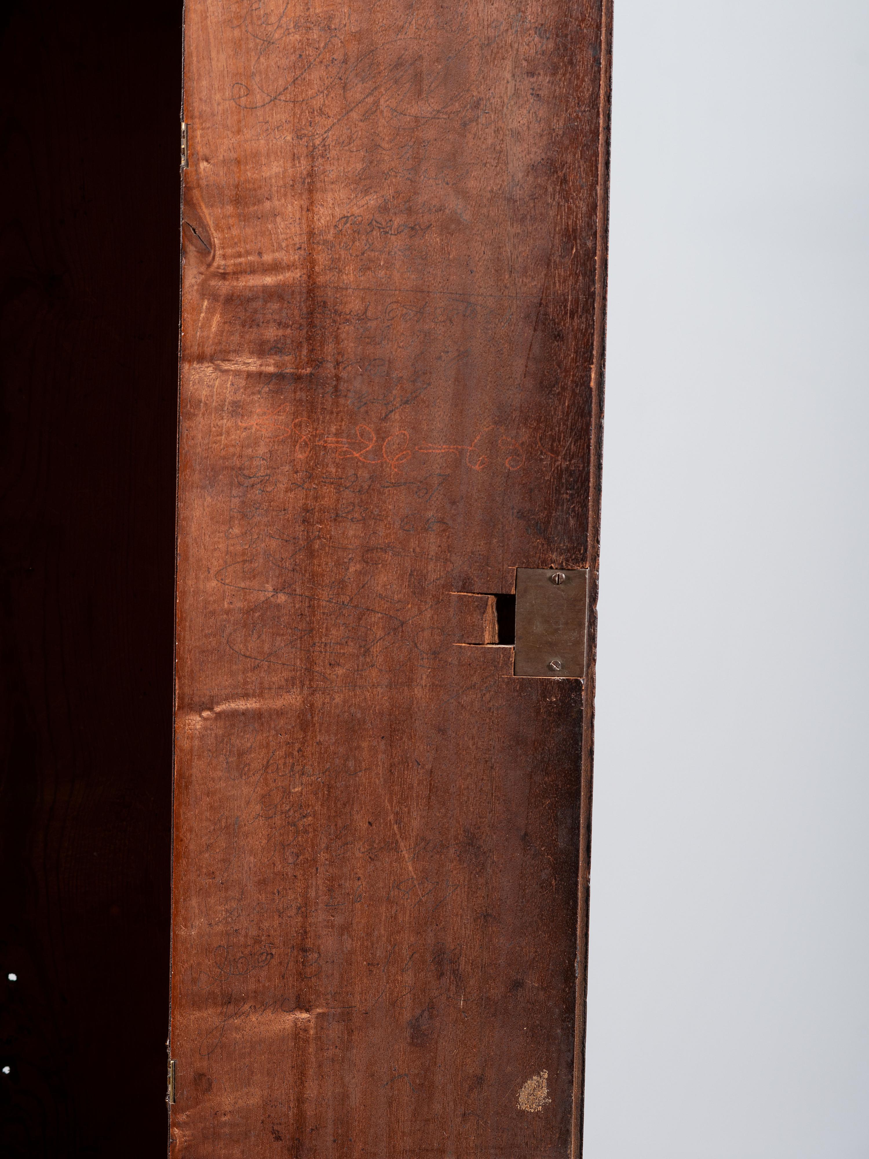 A Rare Chippendale Walnut Tall Case Clock