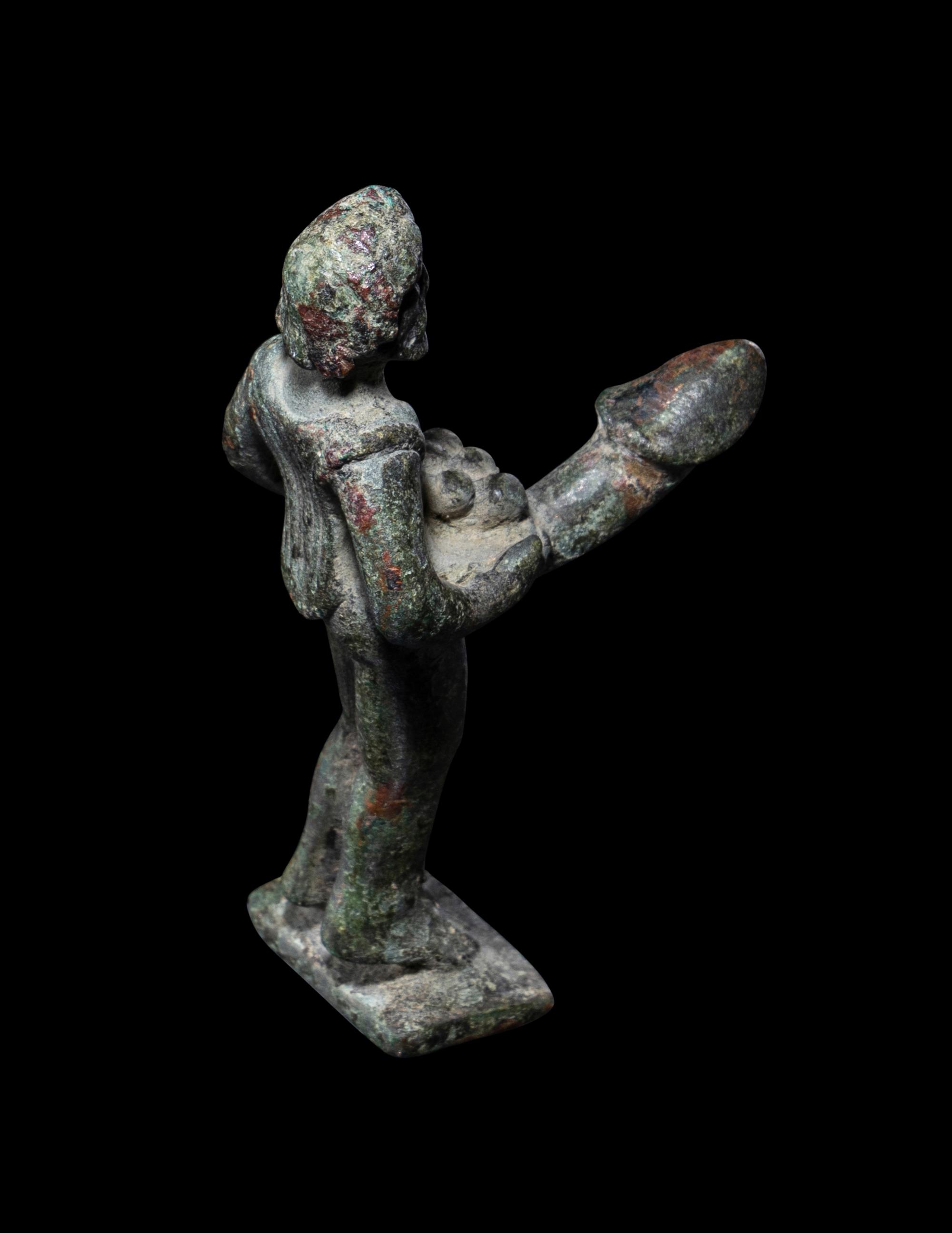 A Roman Bronze Priapus