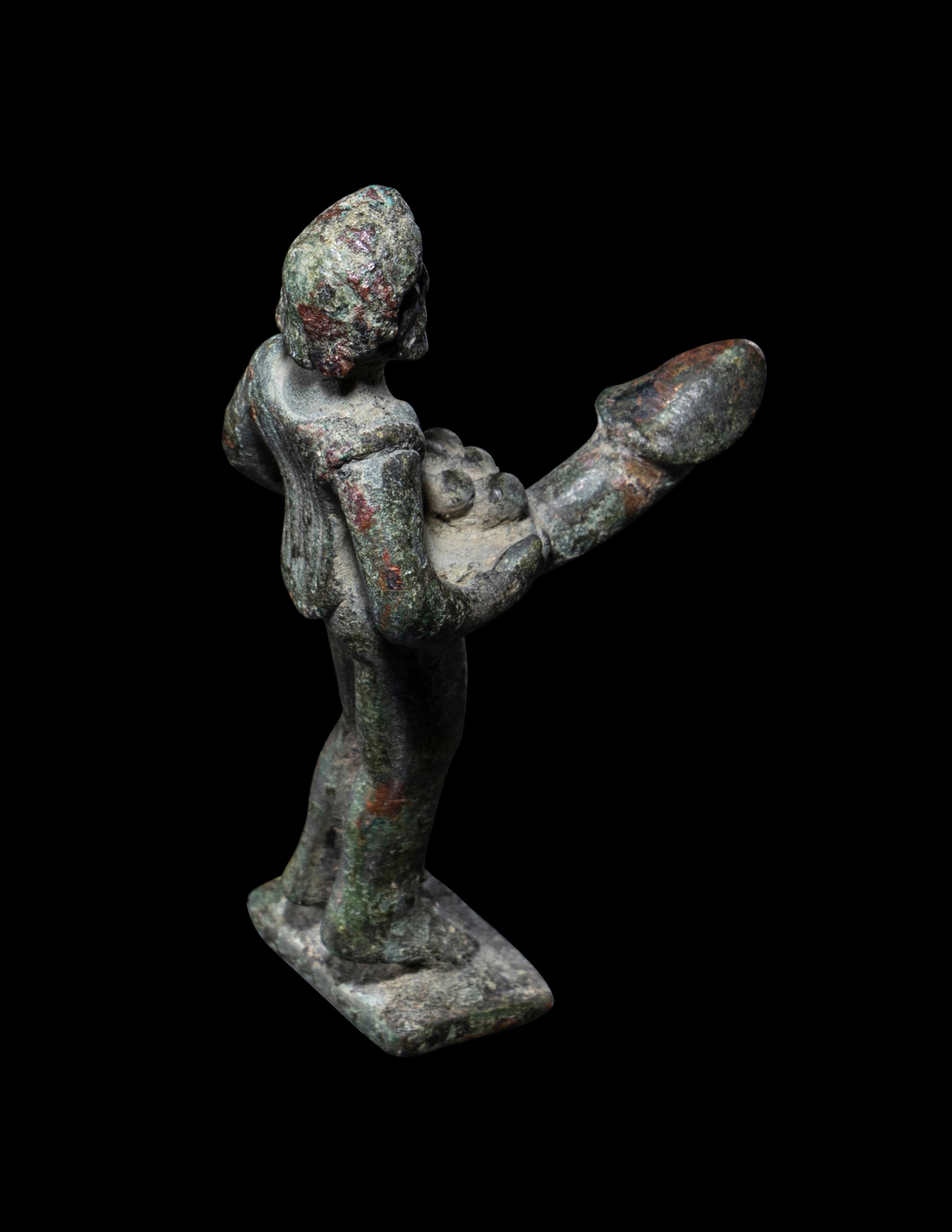 A Roman Bronze Priapus