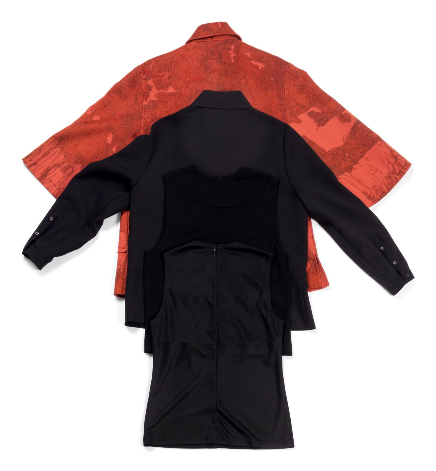 Four Ralph Rucci Items: Three Tops and One Cashmere Jacket