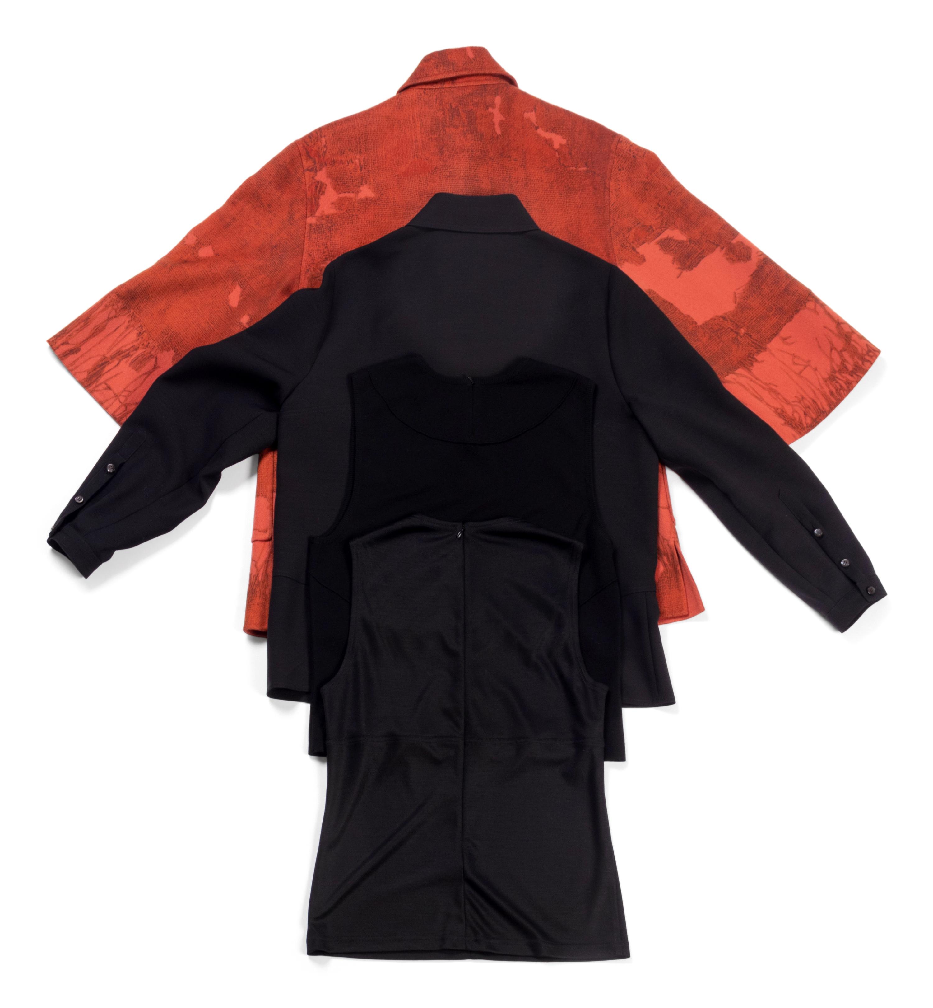 Four Ralph Rucci Items: Three Tops and One Cashmere Jacket