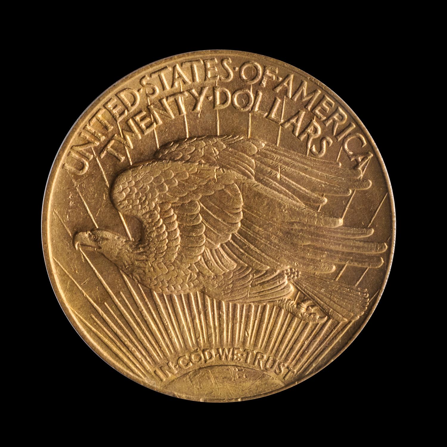 A United States 1909/8 St. Gaudens $20 Gold Coin