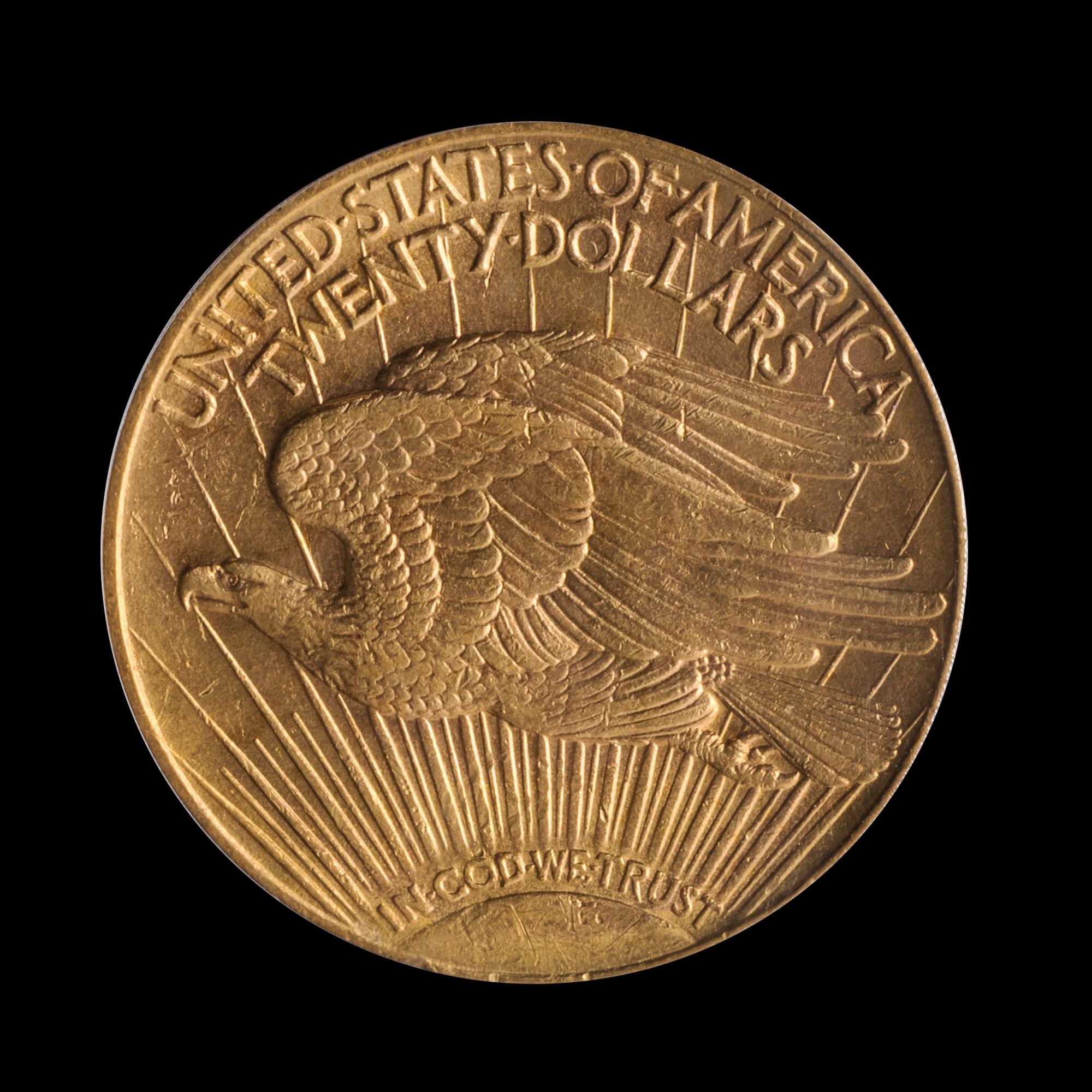A United States 1909/8 St. Gaudens $20 Gold Coin