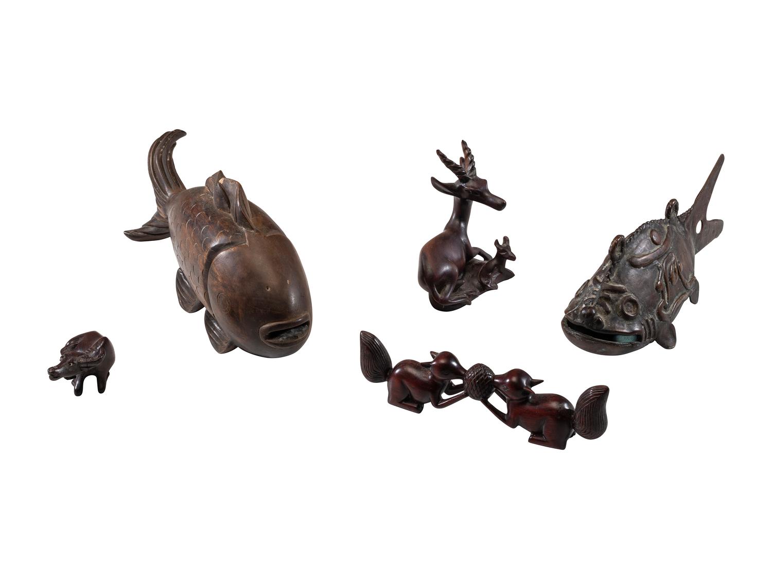 Five Chinese Figures of Animals