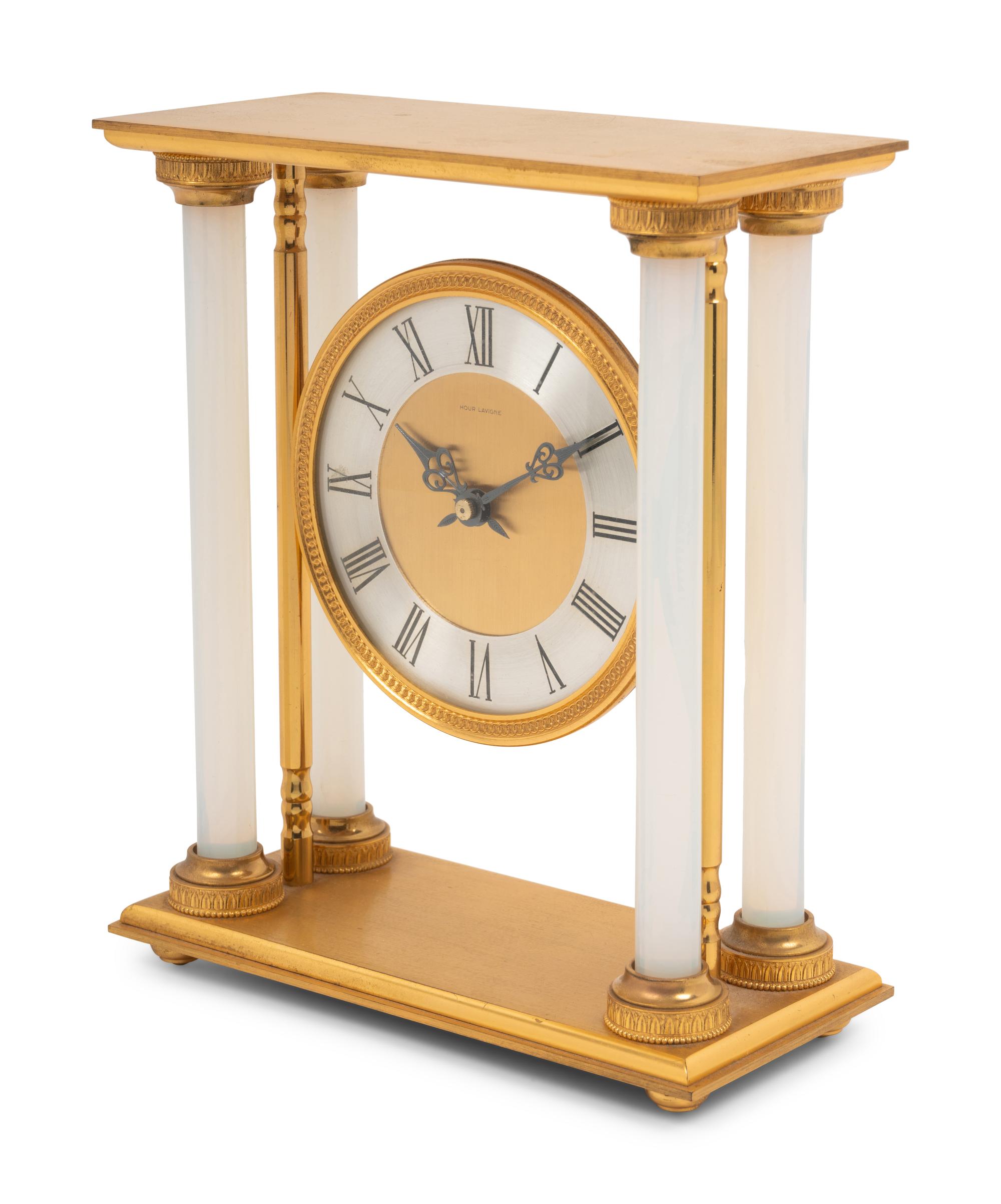 An Hour Lavigne Bronze Portico Clock