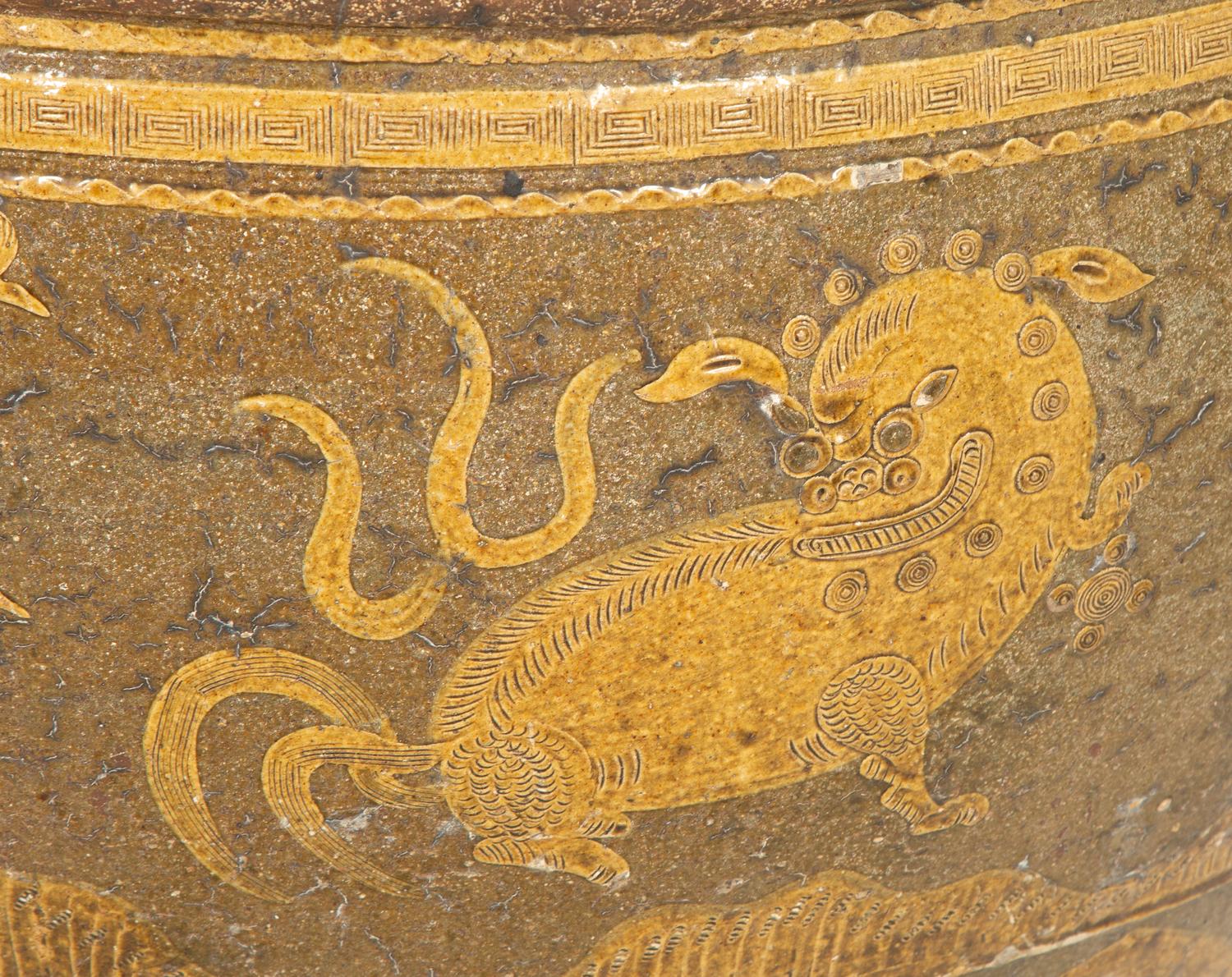 A Monumental Chinese Ceramic Egg Pot