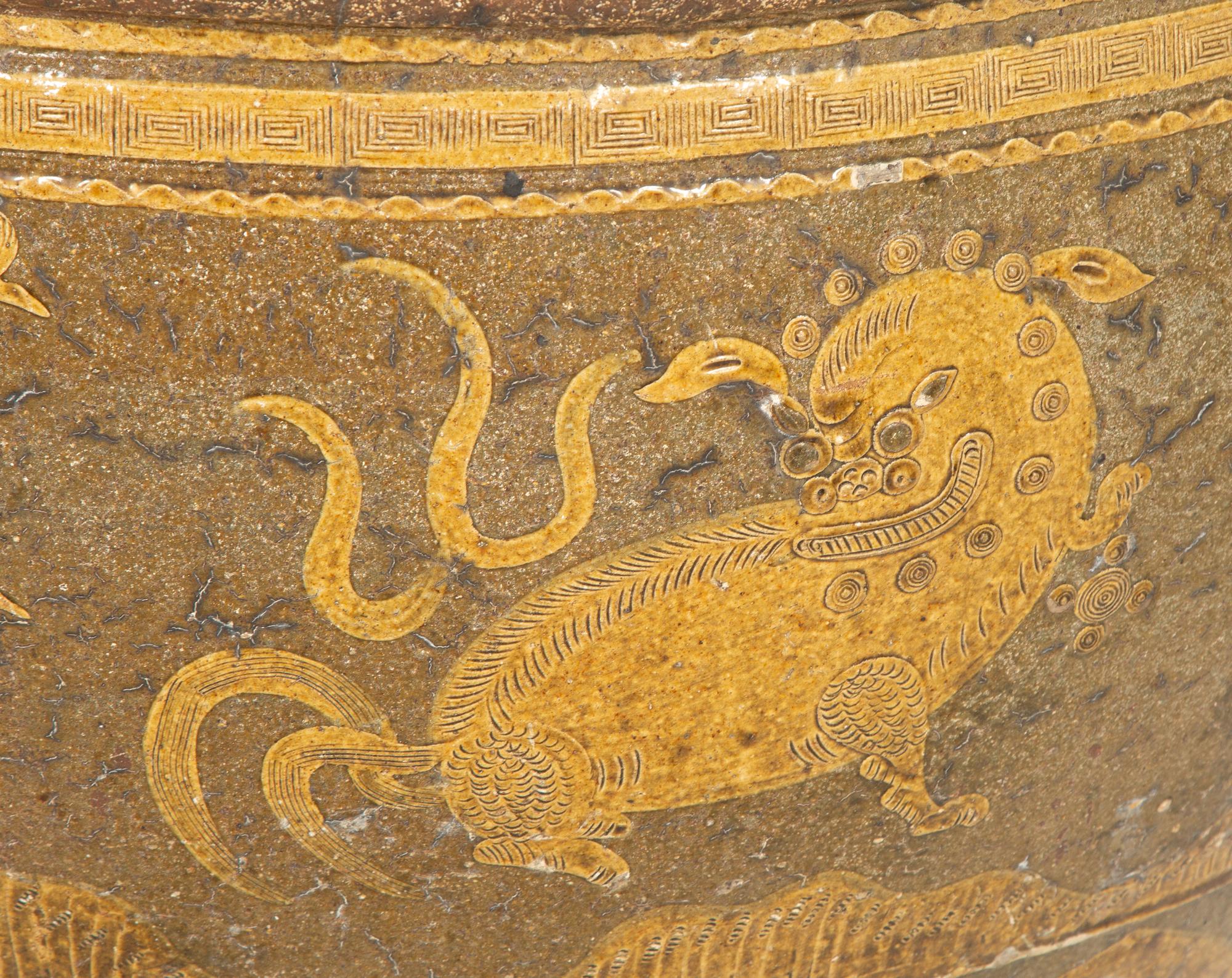 A Monumental Chinese Ceramic Egg Pot