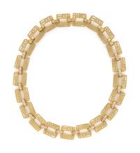 KIESELSTEIN-CORD, YELLOW GOLD AND DIAMOND NECKLACE