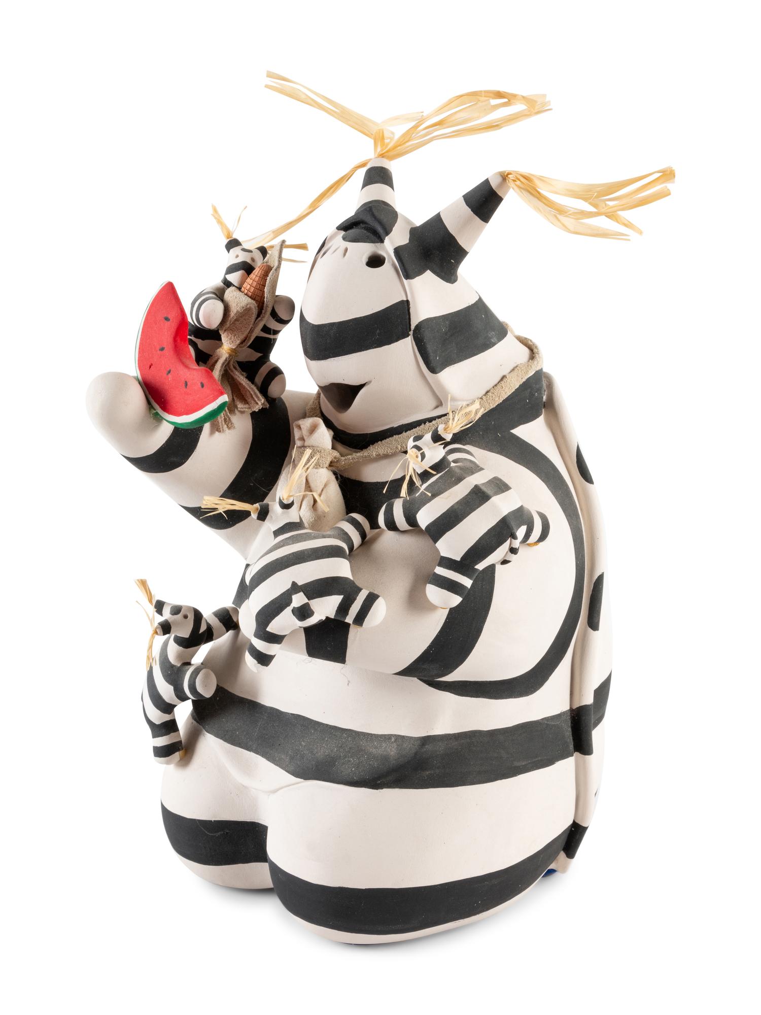 Koshare Storyteller Turtle PLUS, Santa Clara Koyemsi Pottery Figures