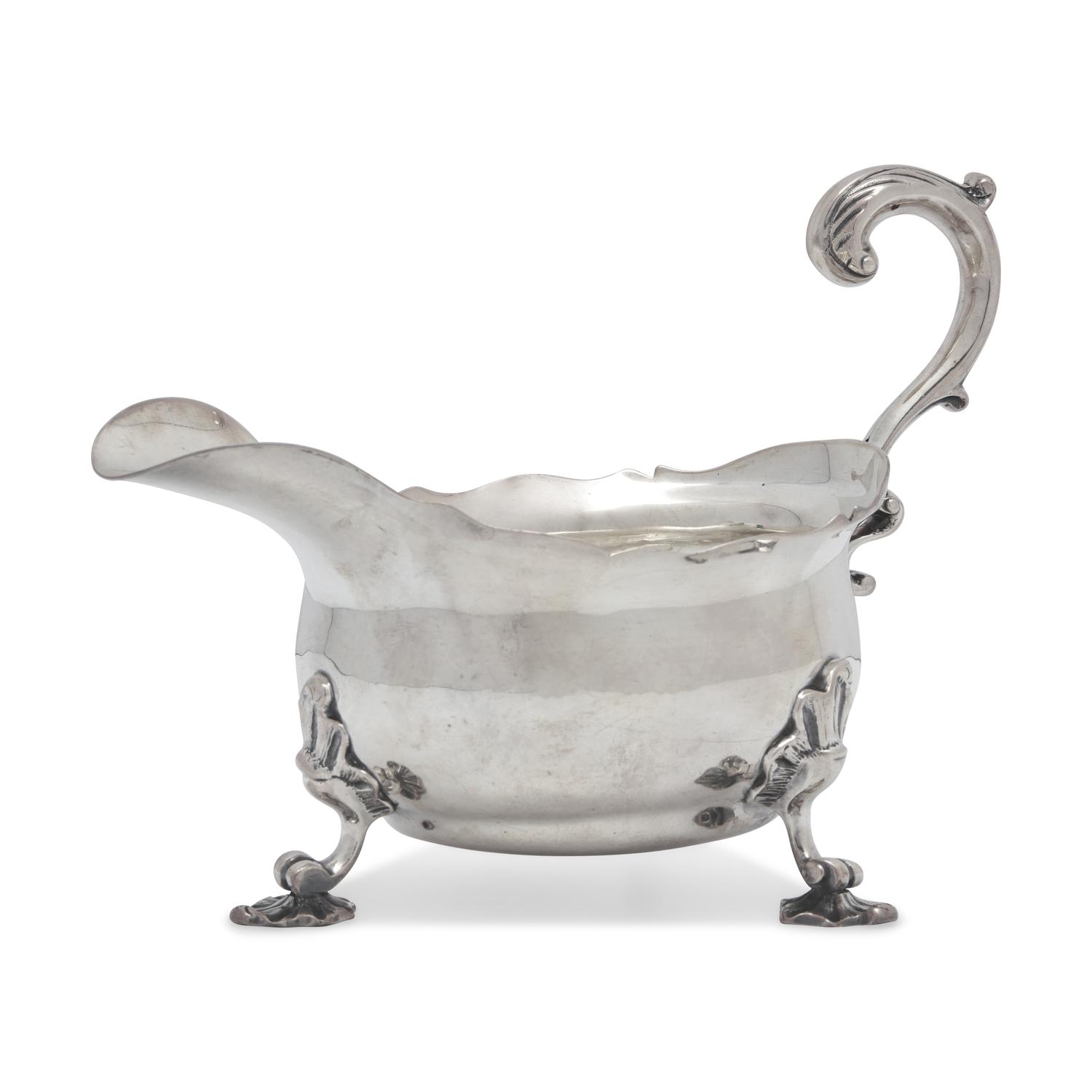 A George II Sterling Silver Sauce Boat