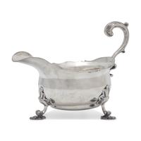 A George II Sterling Silver Sauce Boat