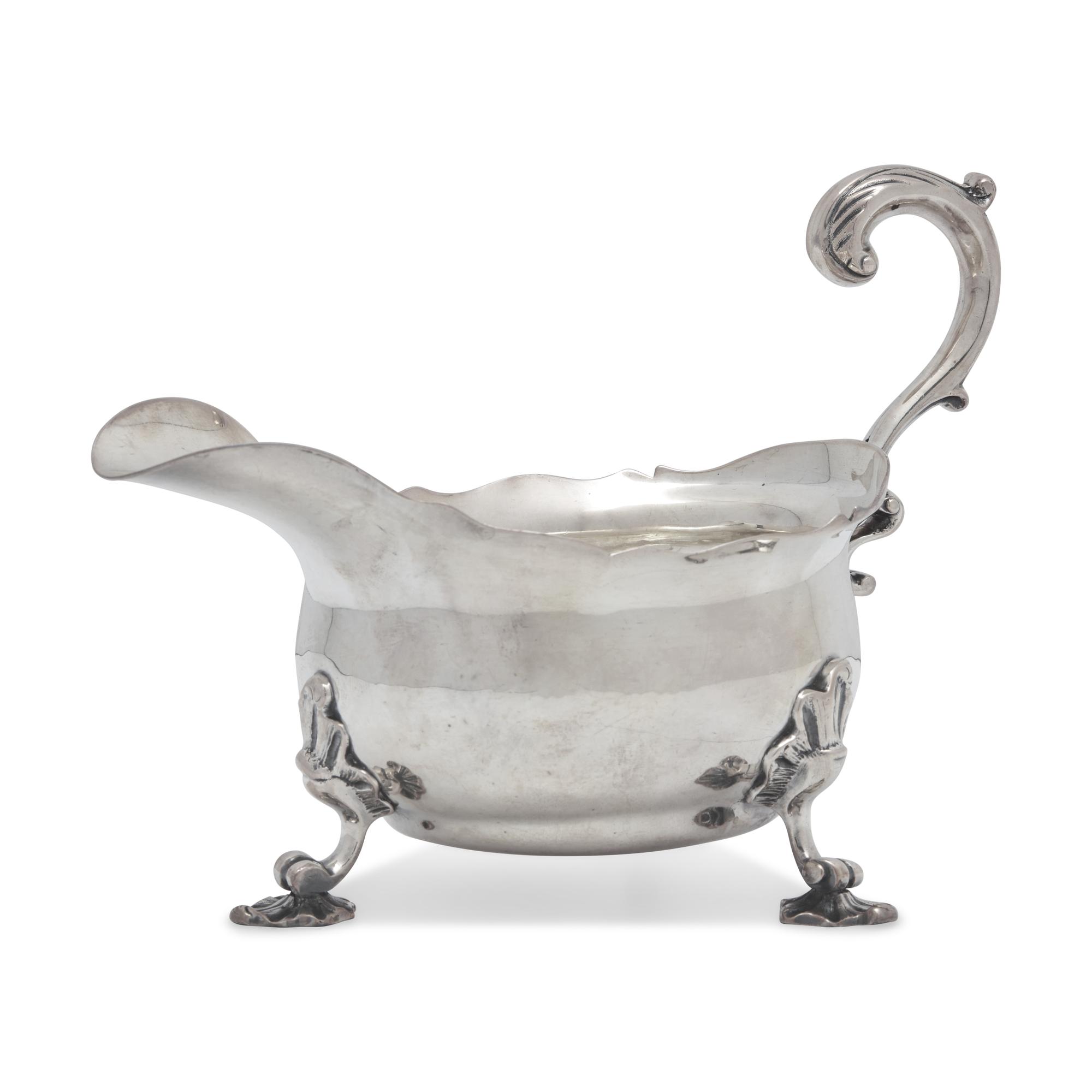 A George II Sterling Silver Sauce Boat