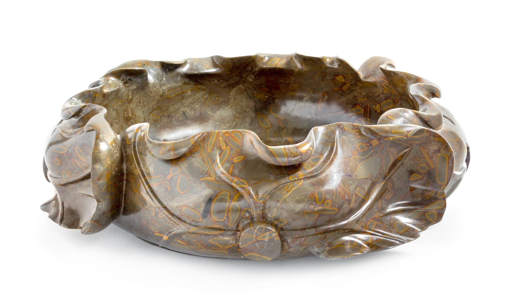 A Large Pudding Stone Washer Diameter 22 inches.