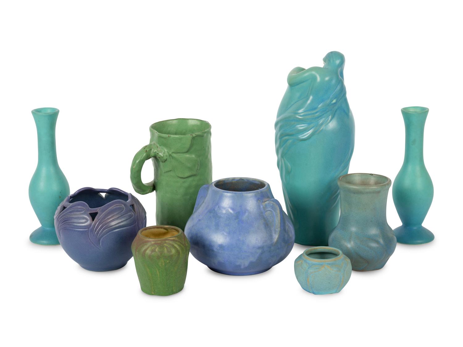 A Group of Van Briggle Pottery