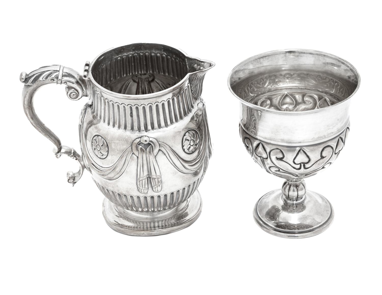 Two Continental Silver Table Articles