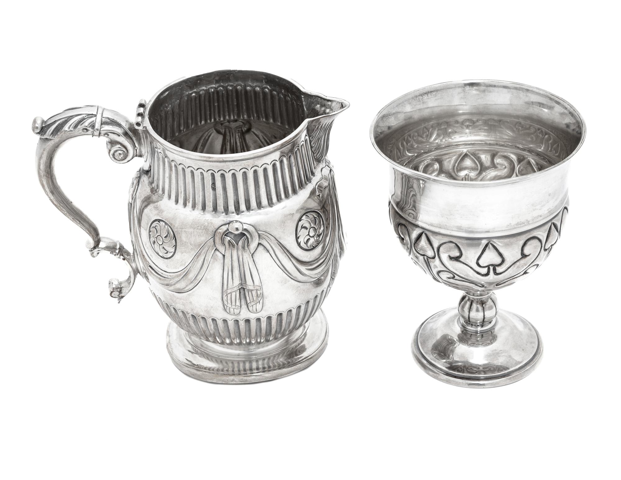 Two Continental Silver Table Articles