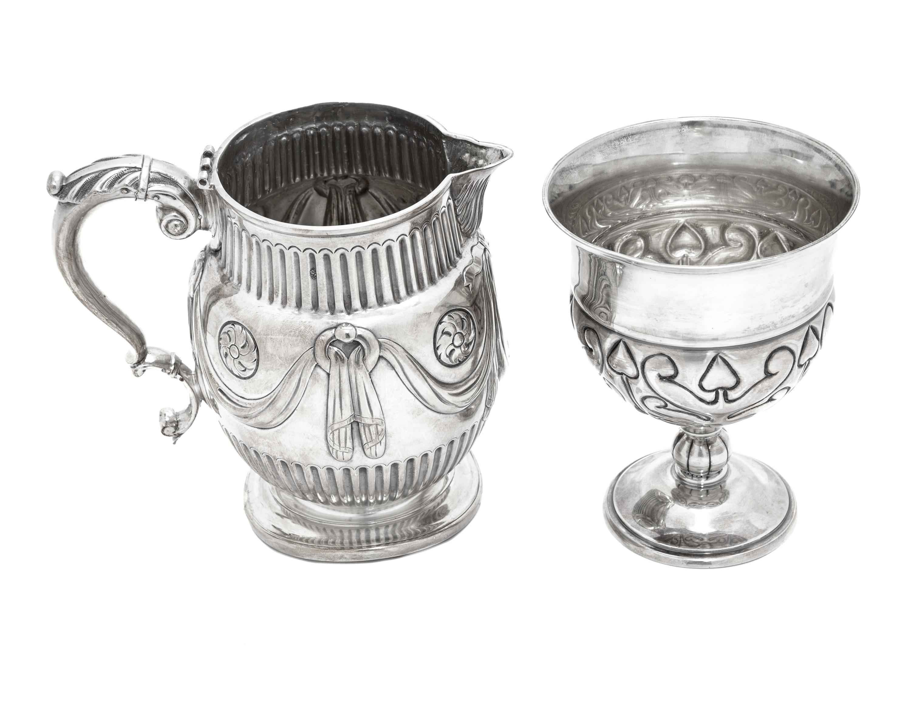 Two Continental Silver Table Articles