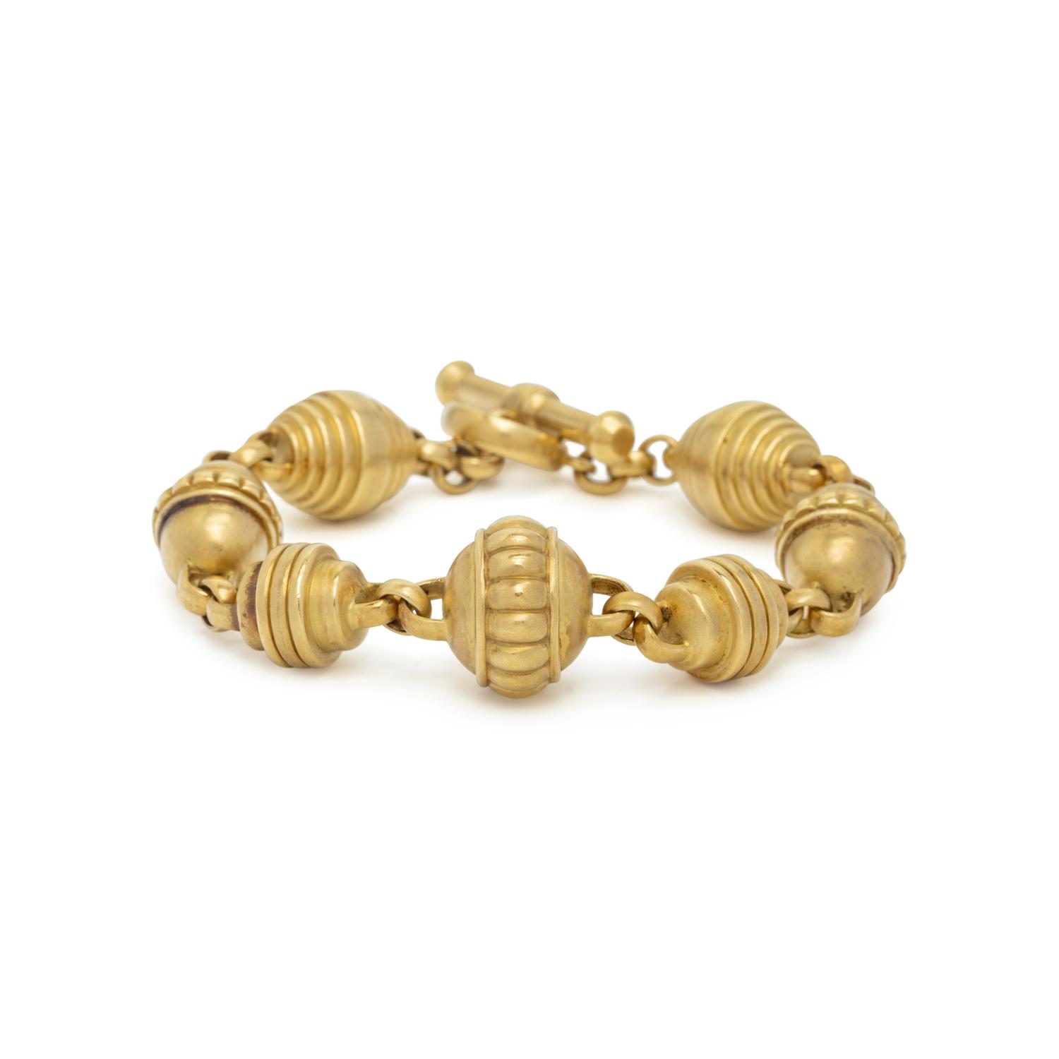 KIESELSTEIN-CORD, YELLOW GOLD BRACELET