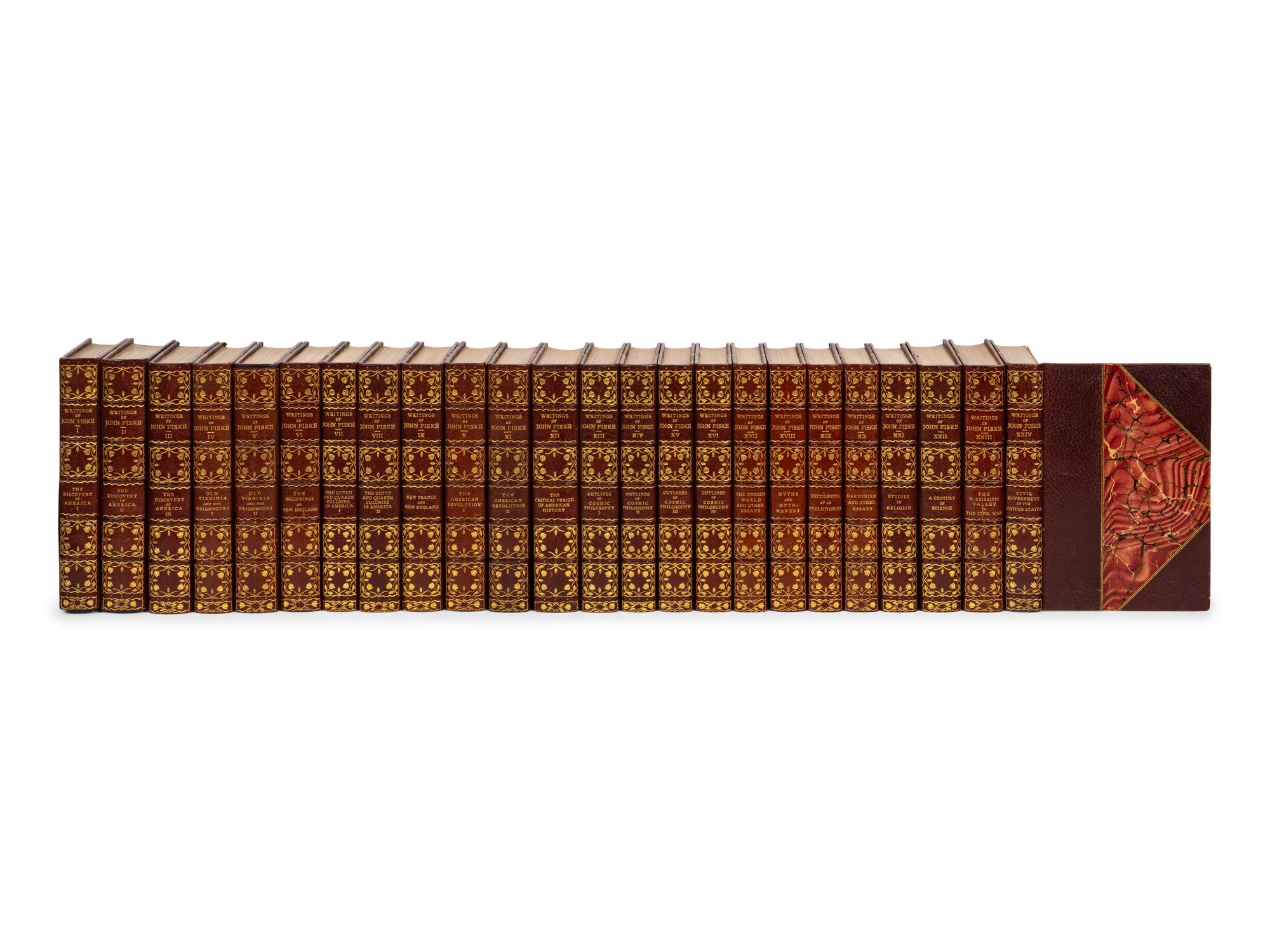 FISKE, John. The Writings of John Fiske . Cambridge: The Riverside Press, 1902.