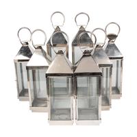 A Set of Eight Polished Nickel Lanterns