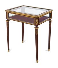 A Louis XVI Style Gilt Bronze Mounted Vitrine Table