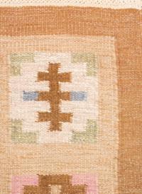 Flatweave Rug (brown pink)