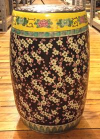 A Japanese Ceramic Garden Seat Height 18 inches.