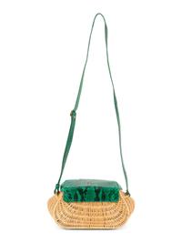 Jennifer Tattanelli Hand-Painted Python Skin Flap Bag