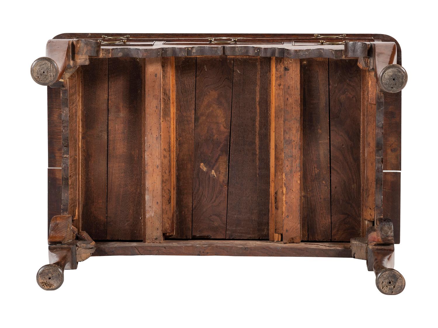 A Queen Anne Carved Oak Dressing Table