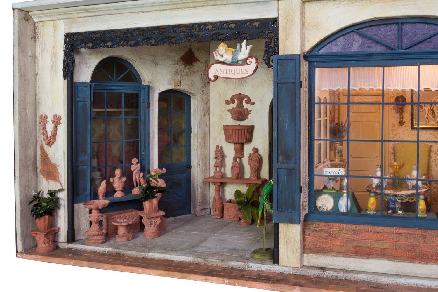 An American Diorama Height 10 7/8 x width 20 3/8 x depth 10 1/2 inches. — Eugene Kupjack