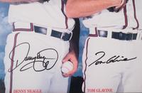 An Atlanta Braves Four Aces Wilson Sporting Goods Signed Autograph Poster Featuring Tom Glavine, Greg Maddux, John Smoltz and Denny Neagle (Beckett Authentication Services Letter),