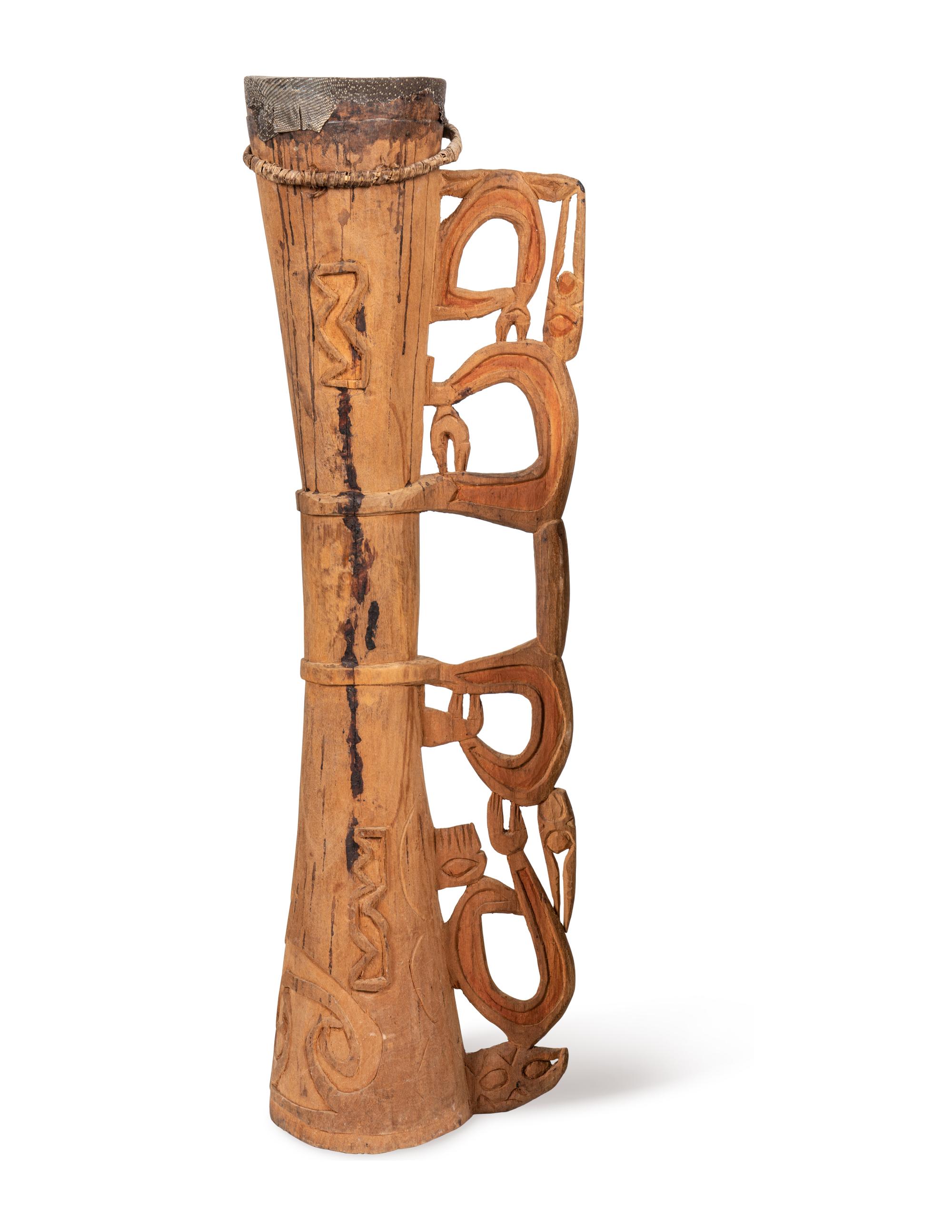 Four Asmat Drums