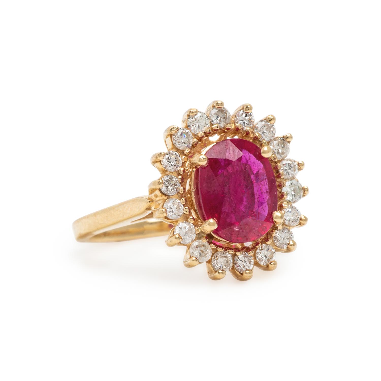 Composite Gemstone, Diamond, and Yellow Gold Ring
