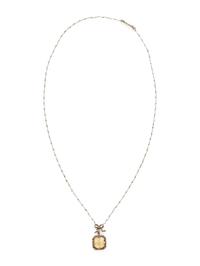 RUSSIAN, ANTIQUE, CITRINE AND DIAMOND NECKLACE