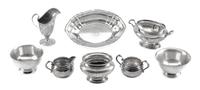 A Group of Eight American Silver Holloware Articles, Gorham Mfg. Co., Providence, RI and Other Makers, comprising a pair of Revere bowl