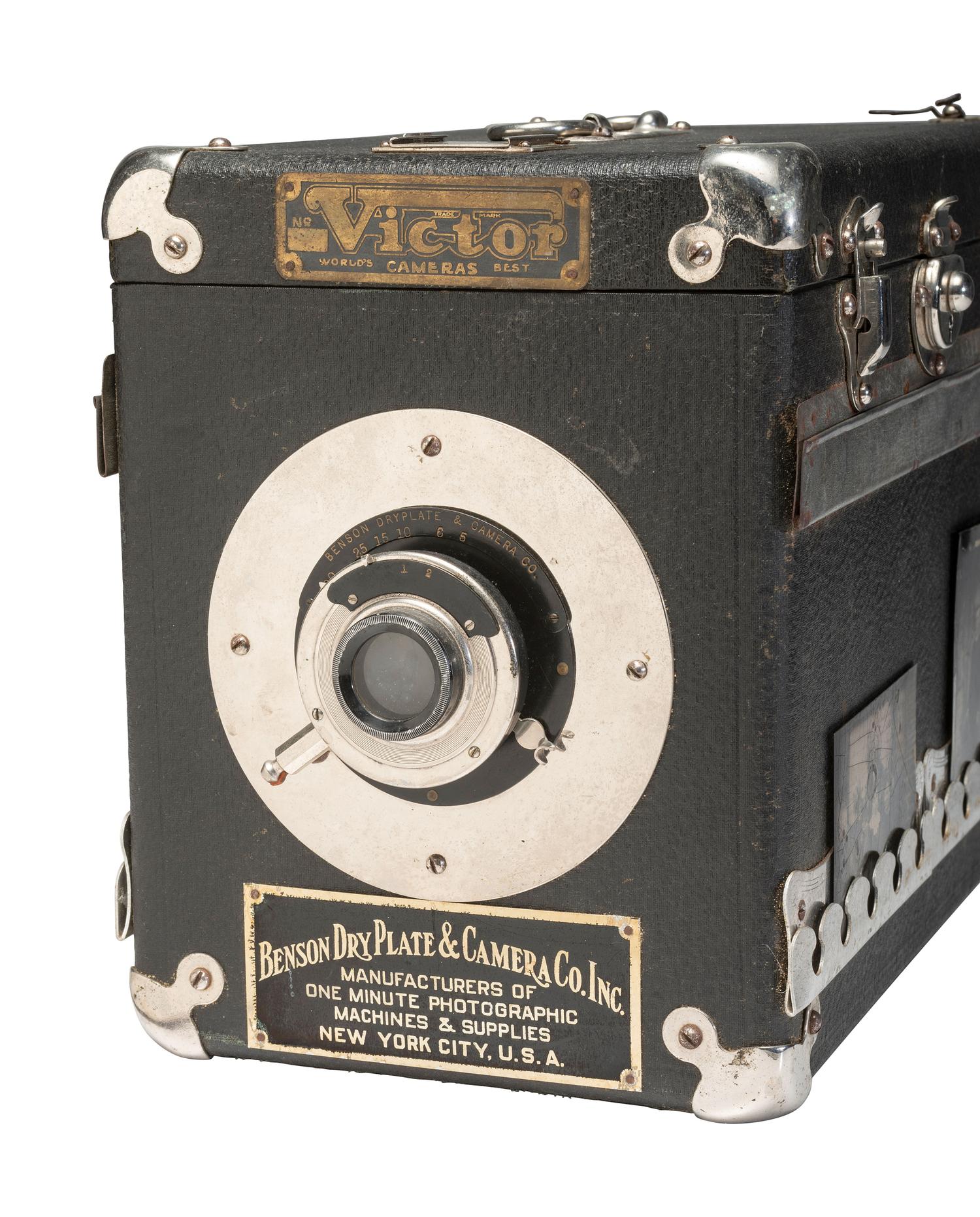[CAMERAS]. An eclectic group of 4 cameras, incl. Victor Street Camera by Benson Dry Plate Camera Co.