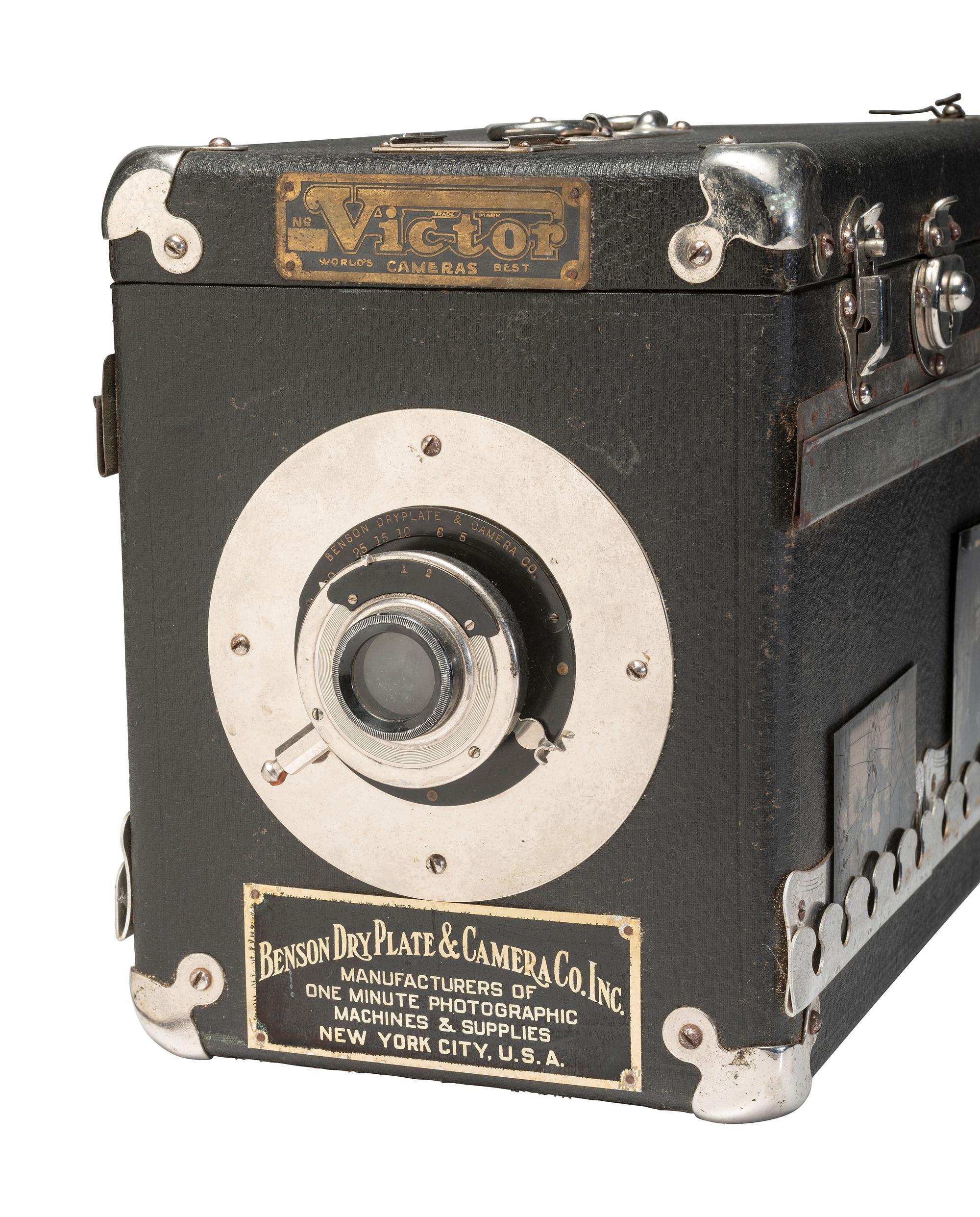 [CAMERAS]. An eclectic group of 4 cameras, incl. Victor Street Camera by Benson Dry Plate Camera Co.