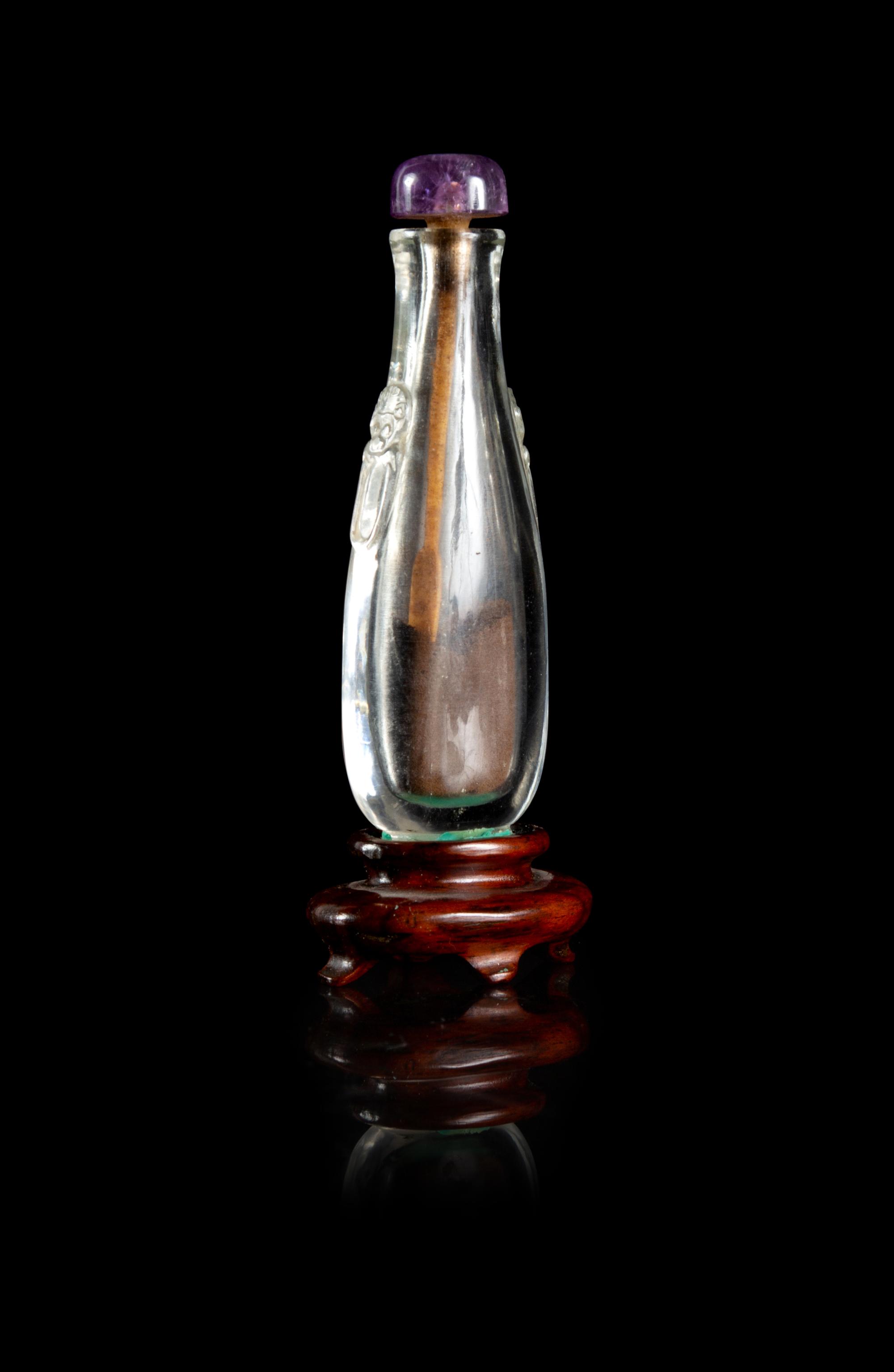 Two Rock Crystal Snuff Bottles