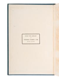 [HARDY, Thomas (1840-1928), his copies]. A group of 4 works from the author's library at Max Gate, comprising: