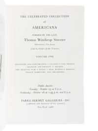 [BIBLIOGRAPHY] -- [STREETER, Thomas]. Parke-Bernet Galleries. Celebrated collection of Americana formed by the late Thomas Winthrop Streeter. New York: Parke-Bernet Galleries, Inc., 1966-1969.