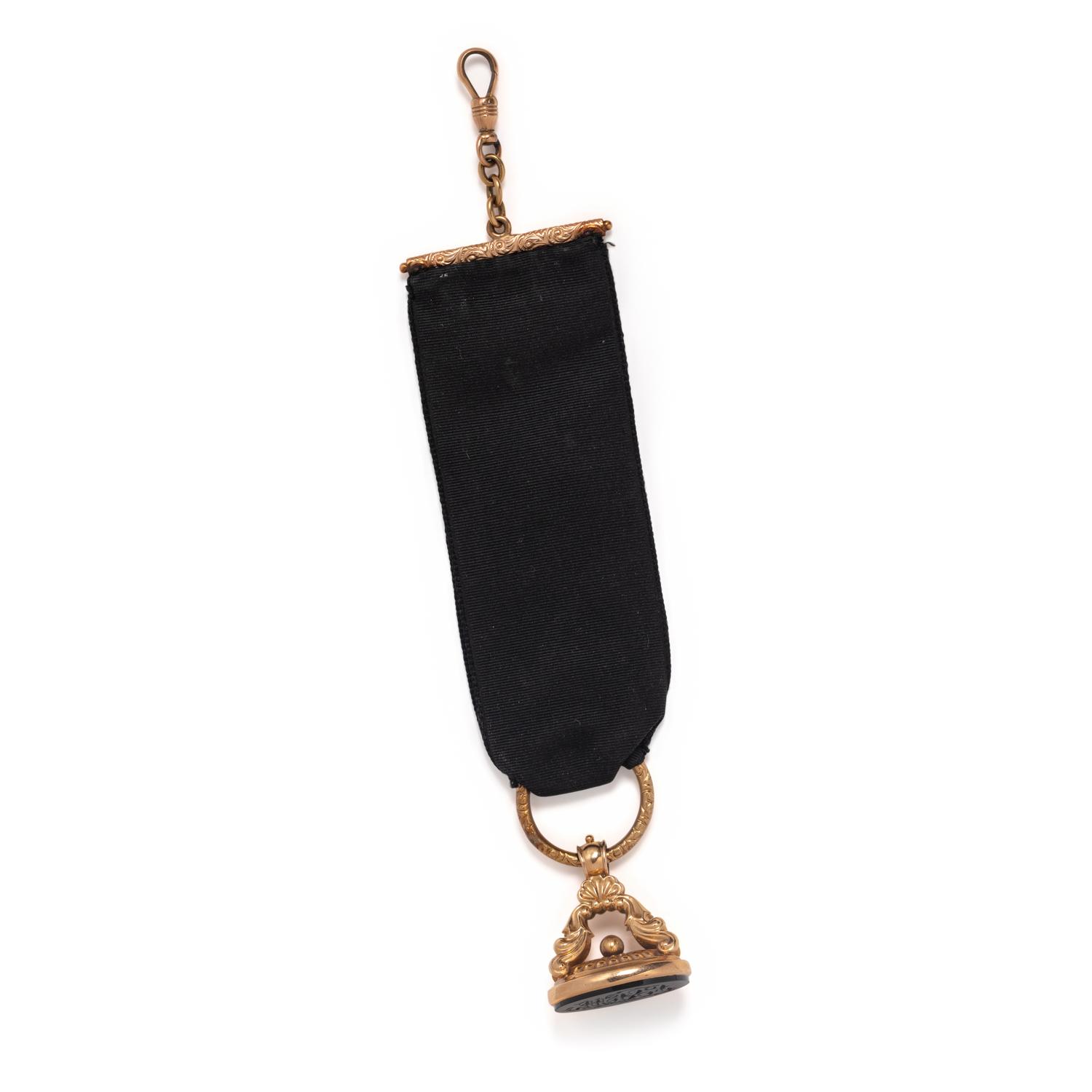 ROSE GOLD AND HARDSTONE FOB