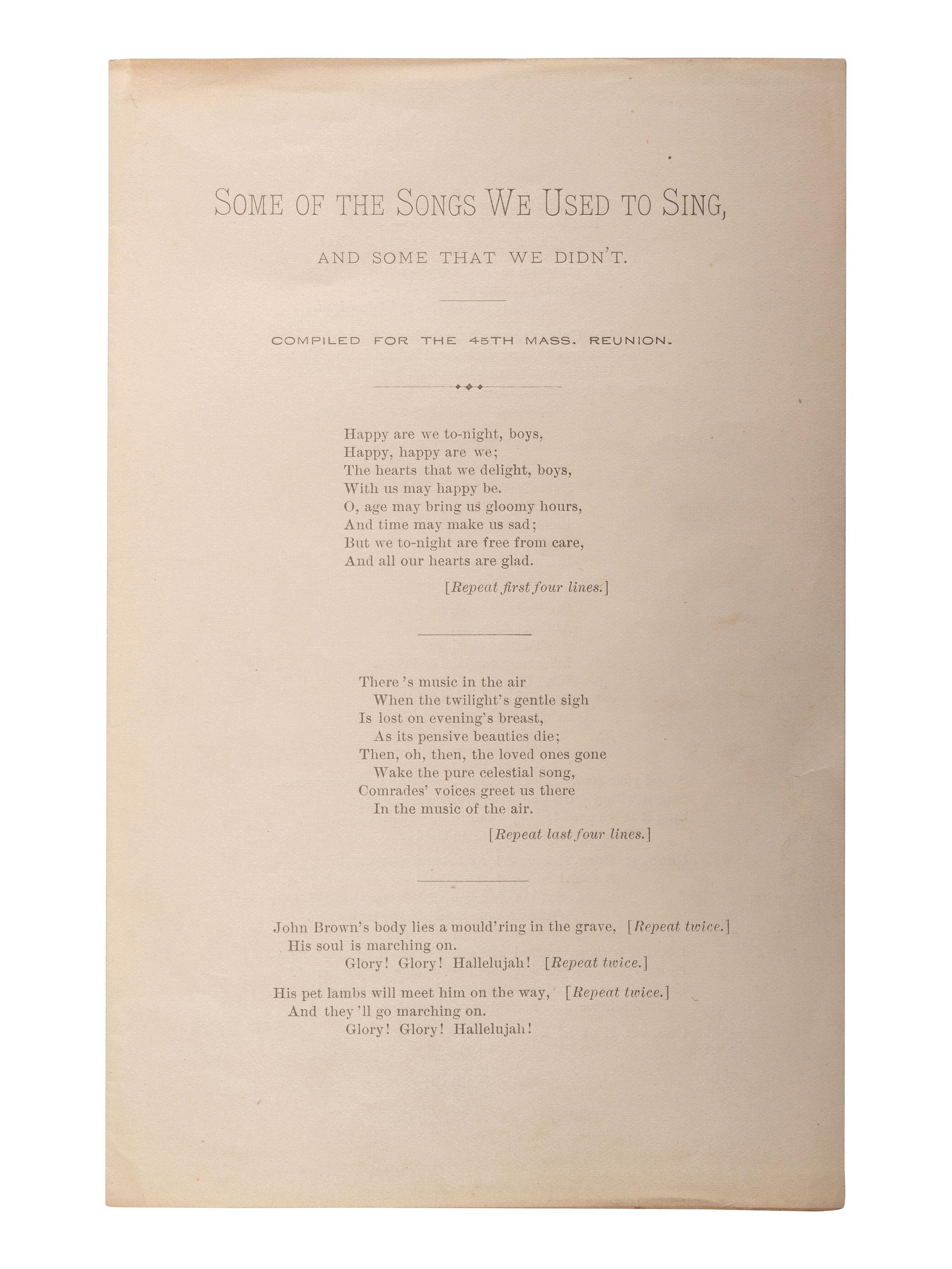 [CIVIL WAR - MASSACHUSETTS]. A group of regimental histories and adjutant general reports, comprising: