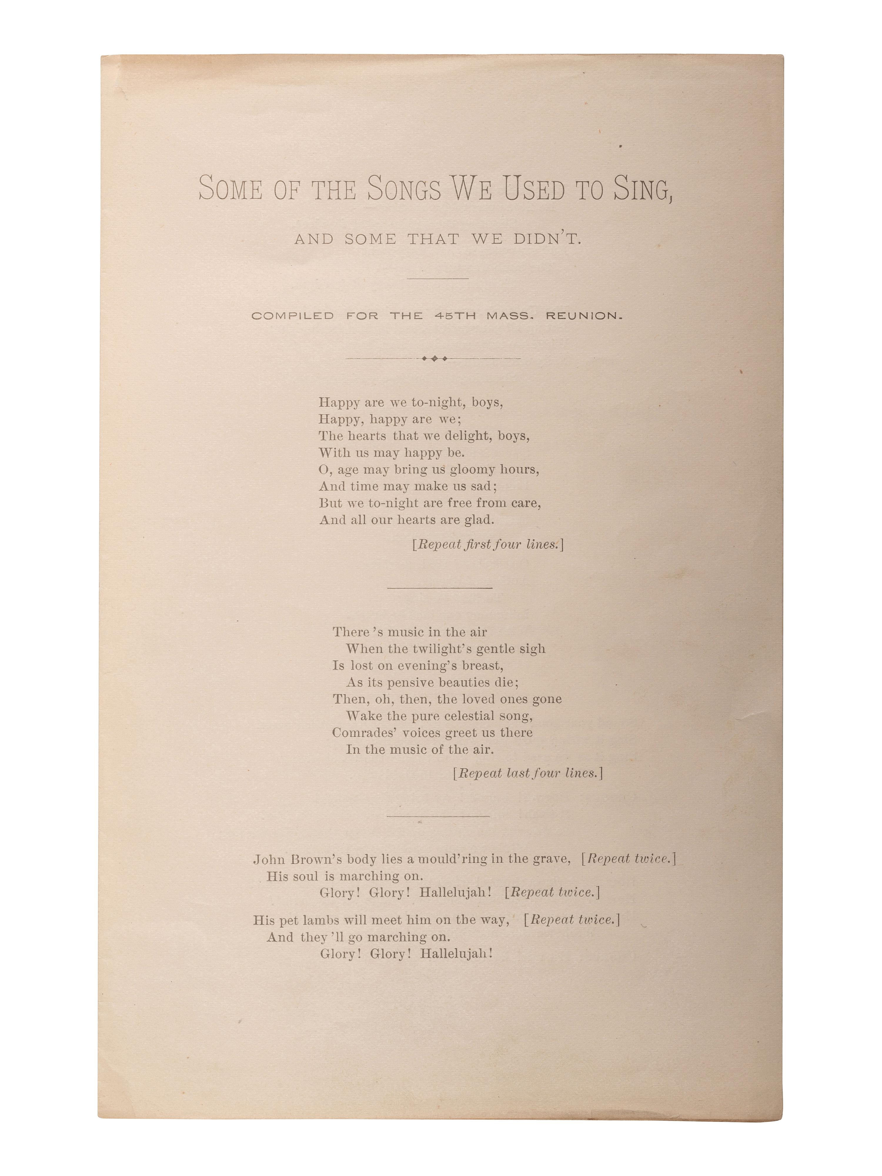 [CIVIL WAR - MASSACHUSETTS]. A group of regimental histories and adjutant general reports, comprising: