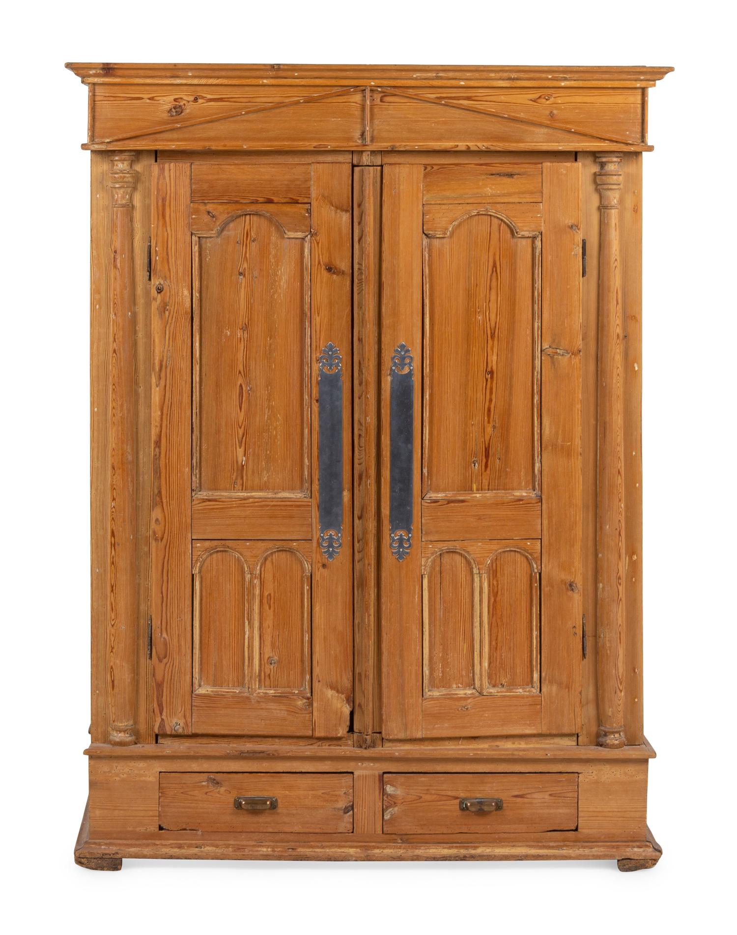 An English Pine Armoire