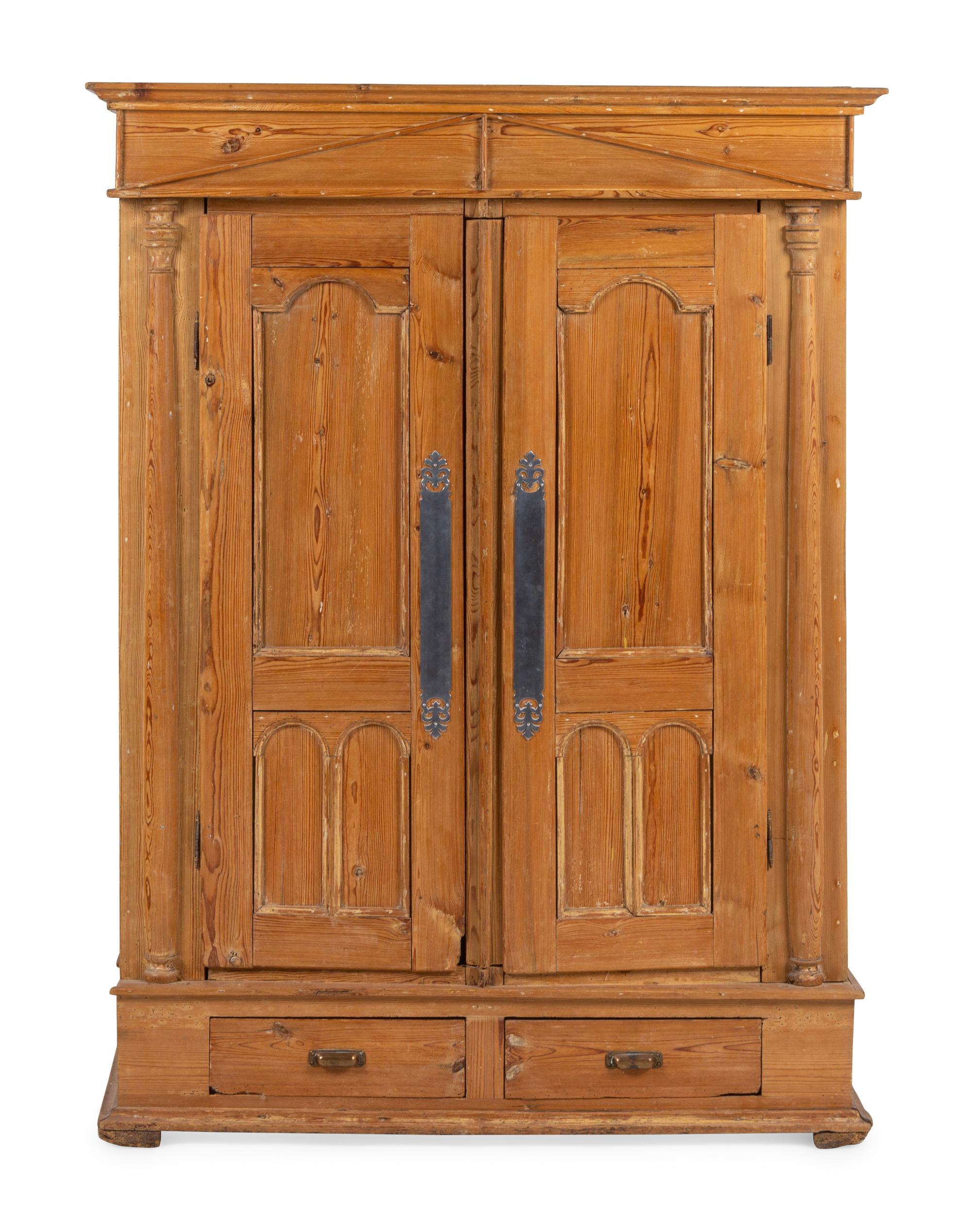 An English Pine Armoire