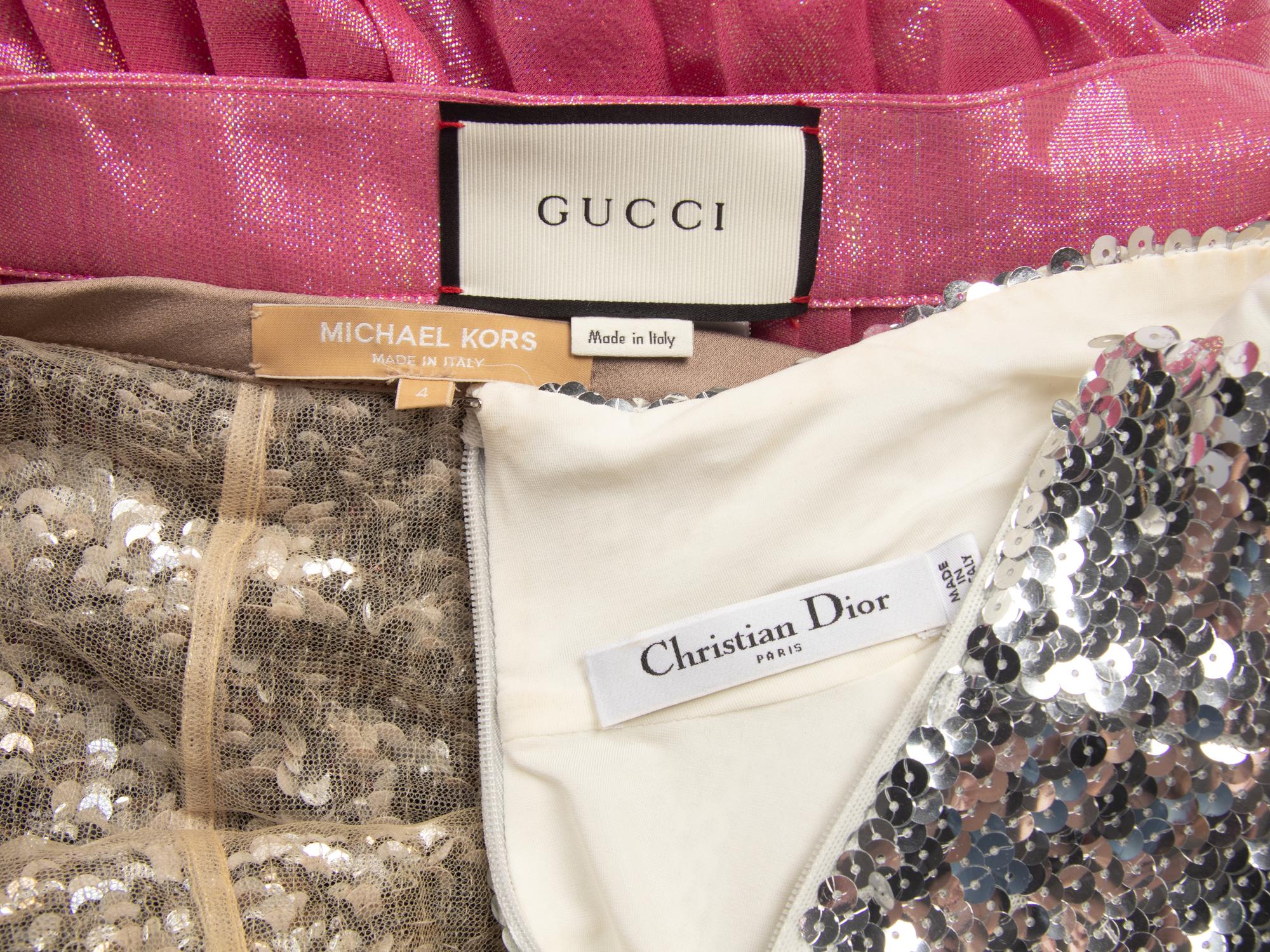 Christian Dior Sequined Top, Gucci and Michael Kors Collection Skirts