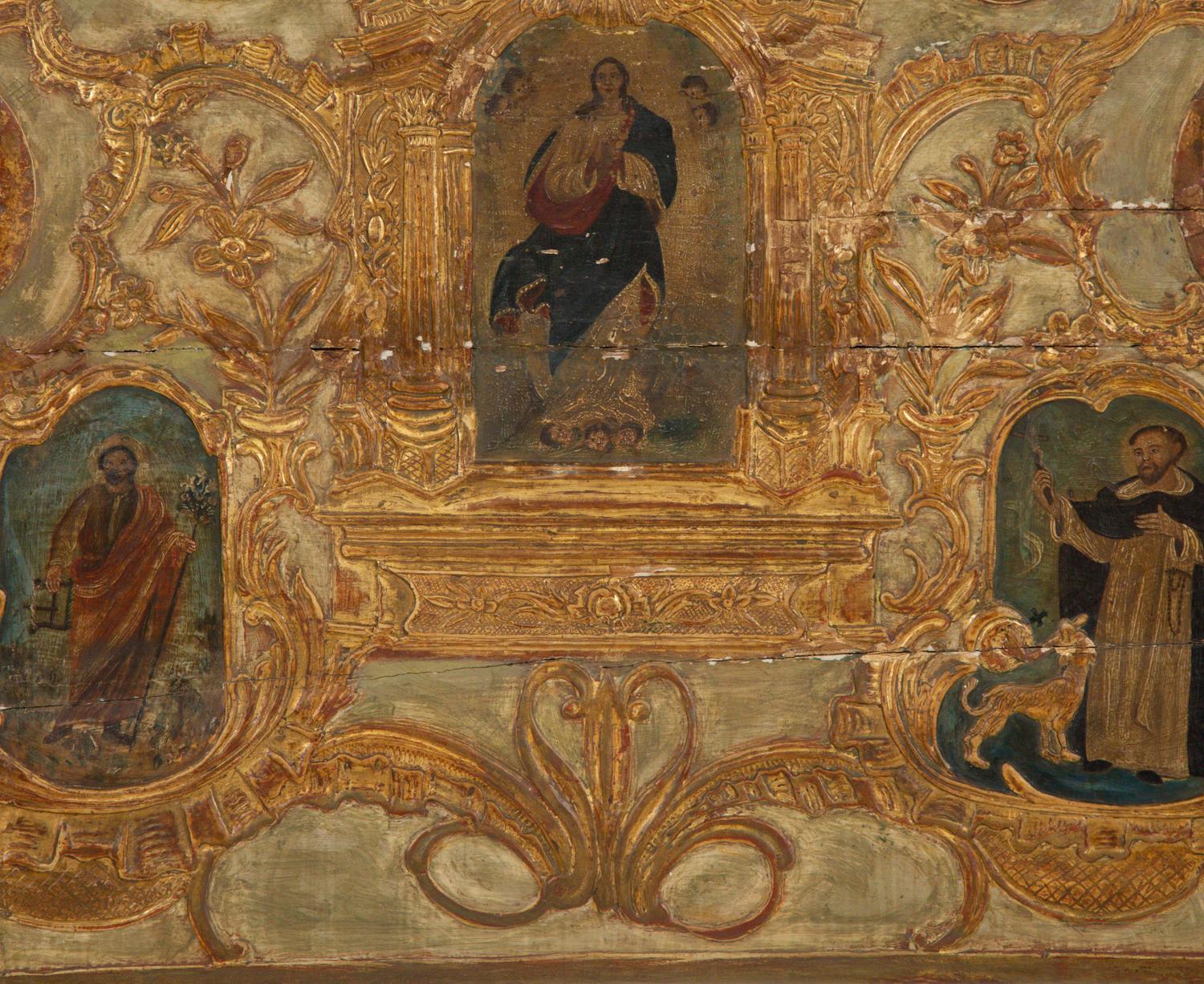 A Venetian Painted Bed