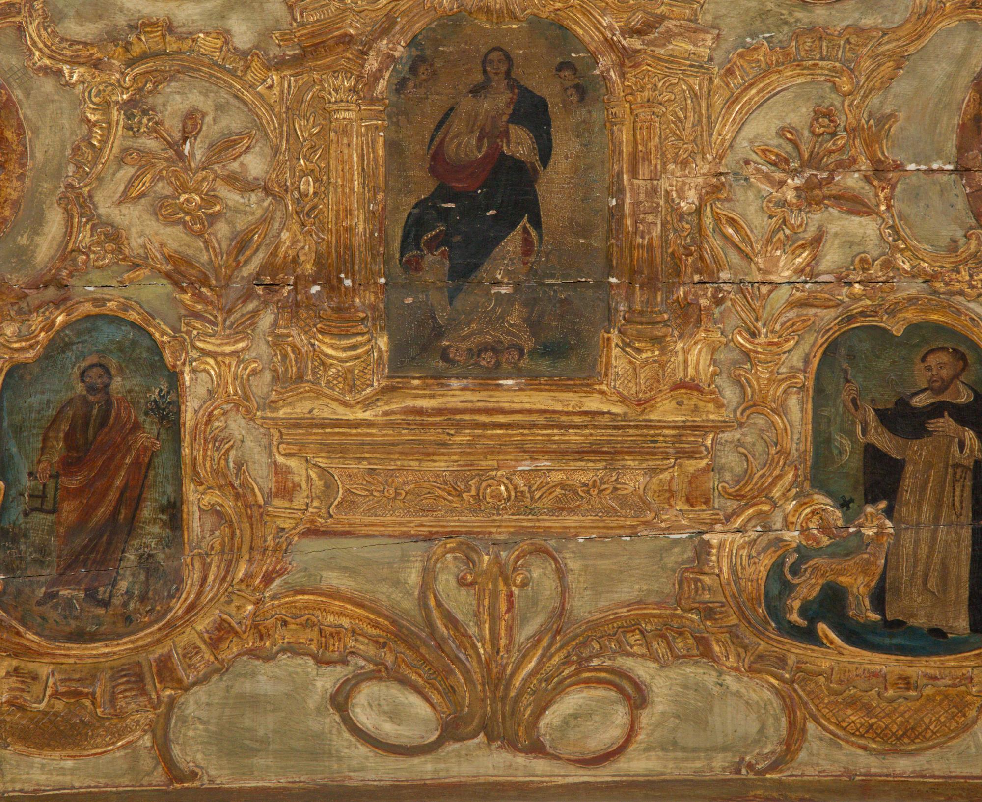 A Venetian Painted Bed