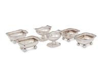 Six George III Silver Salt Cellars
